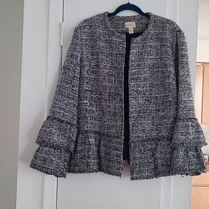 CHICOS  SHORT TWEED DRESS JACKET